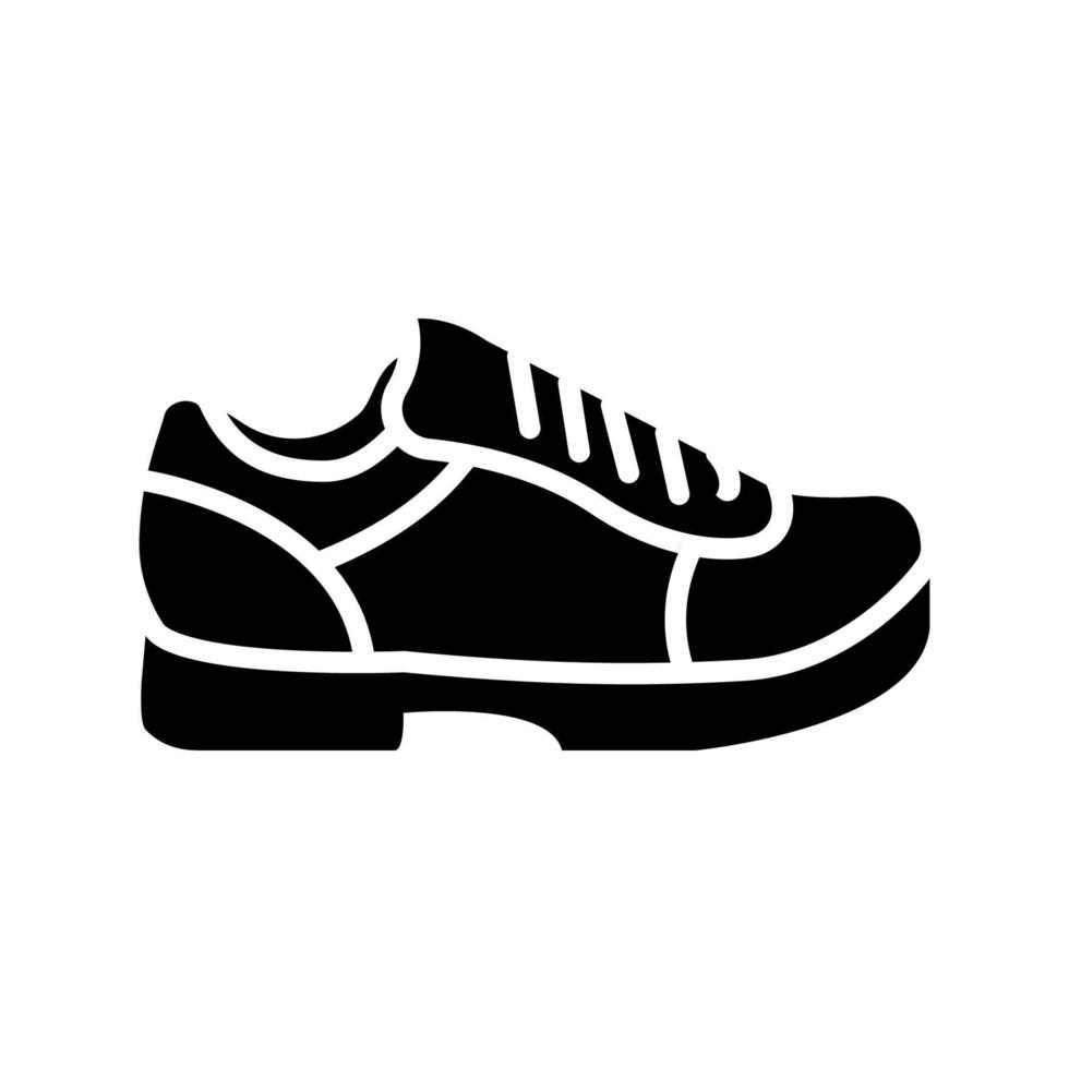 plantilla de vector de diseño de icono de zapatos de bolos