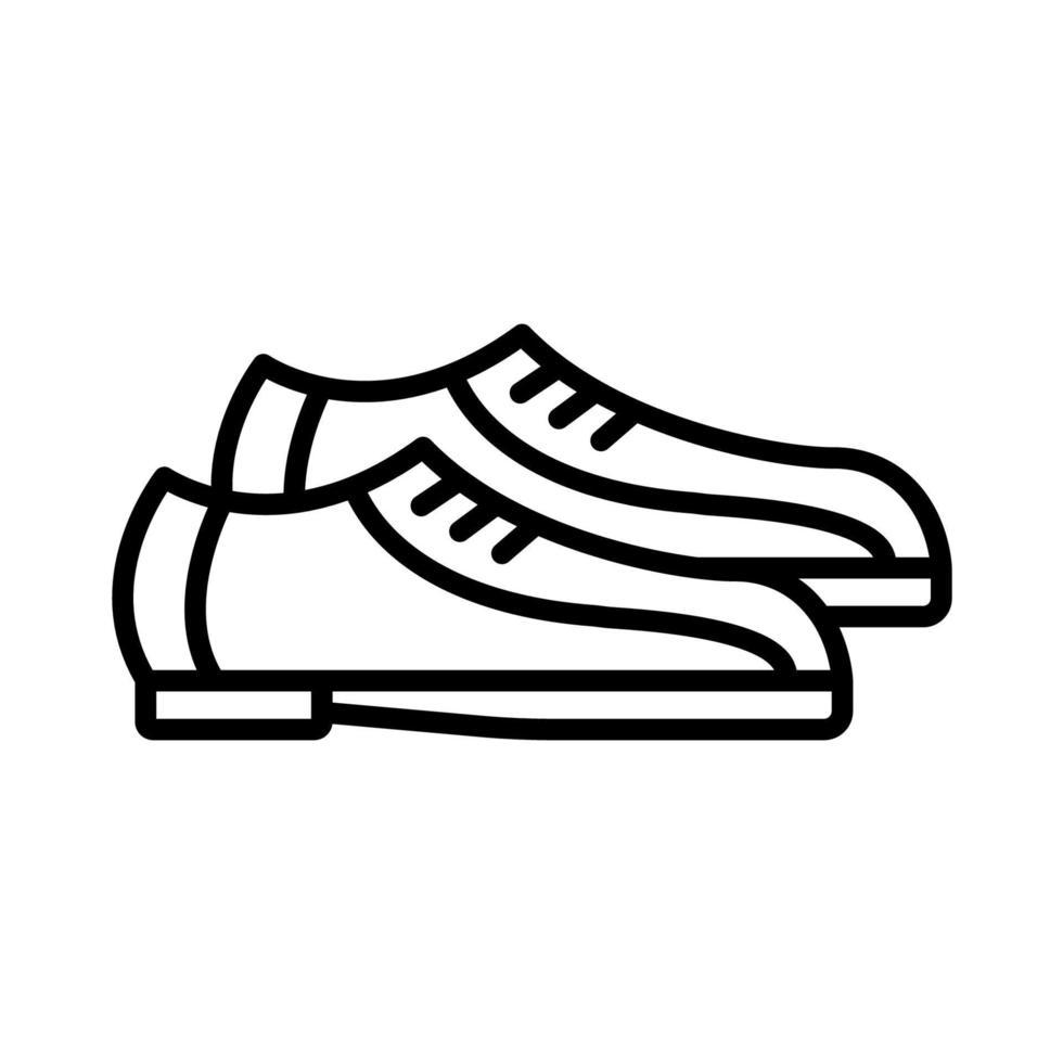 plantilla de vector de diseño de icono de zapatos de bolos