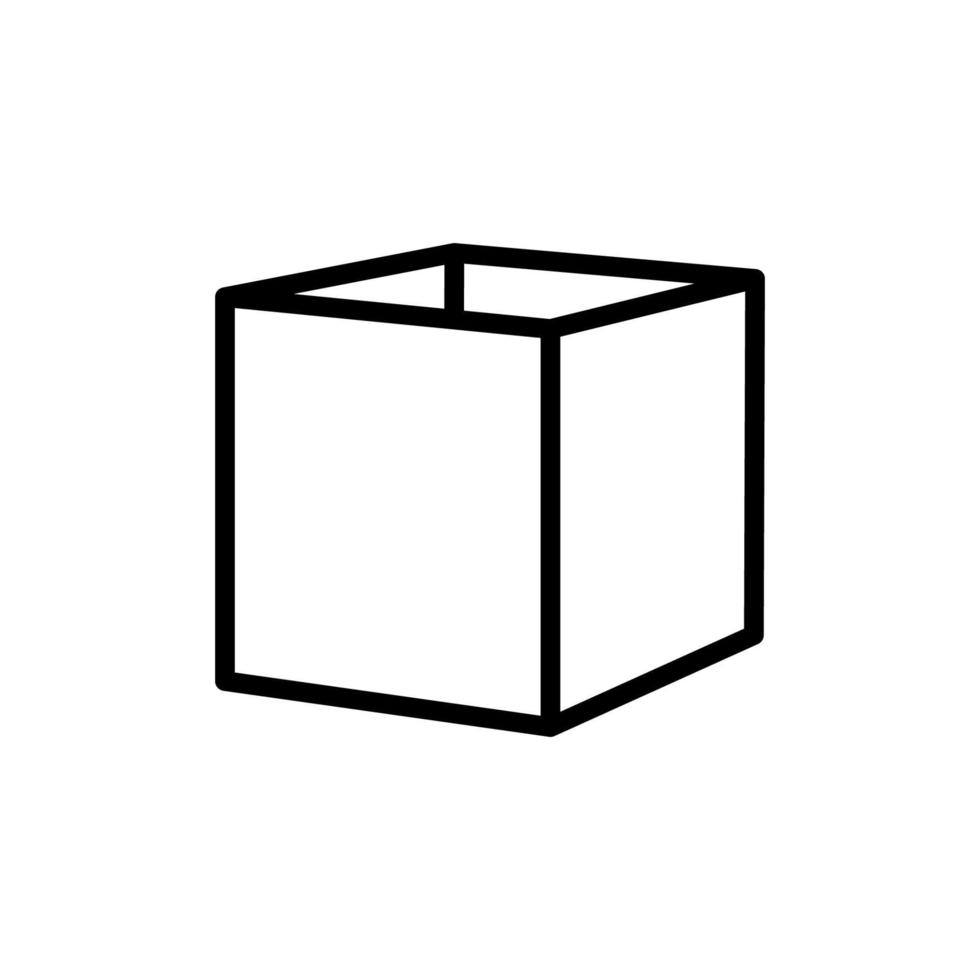 plantilla de vector de diseño de icono de caja