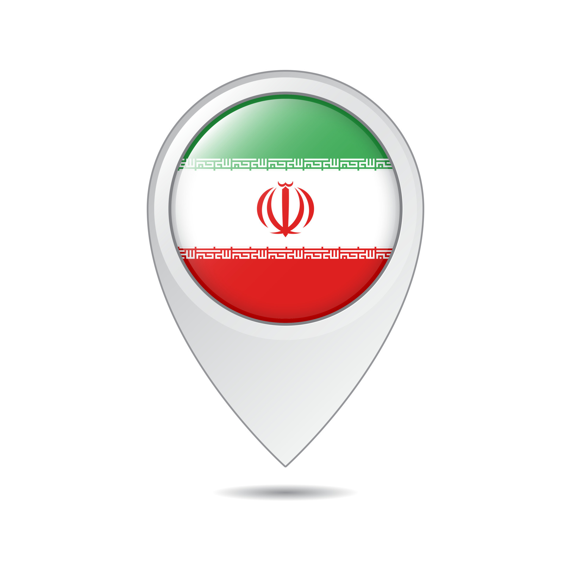 map location tag of Iran flag 16881271 Vector Art at Vecteezy