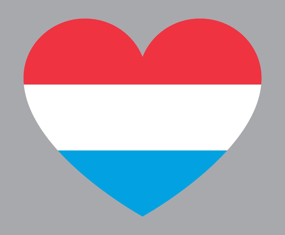 flat heart shaped Illustration of Madagascar flag vector