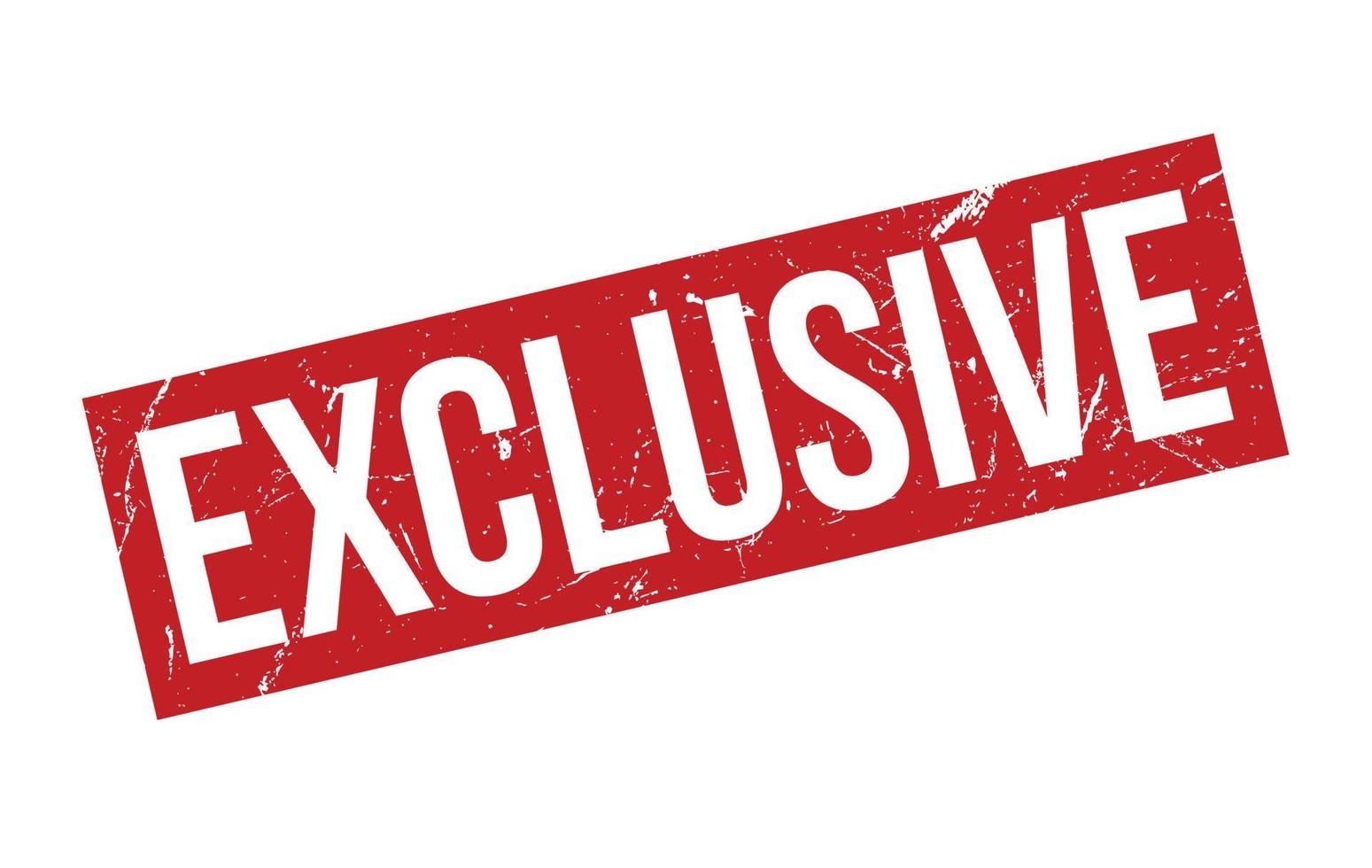 Exclusive Rubber Stamp vector