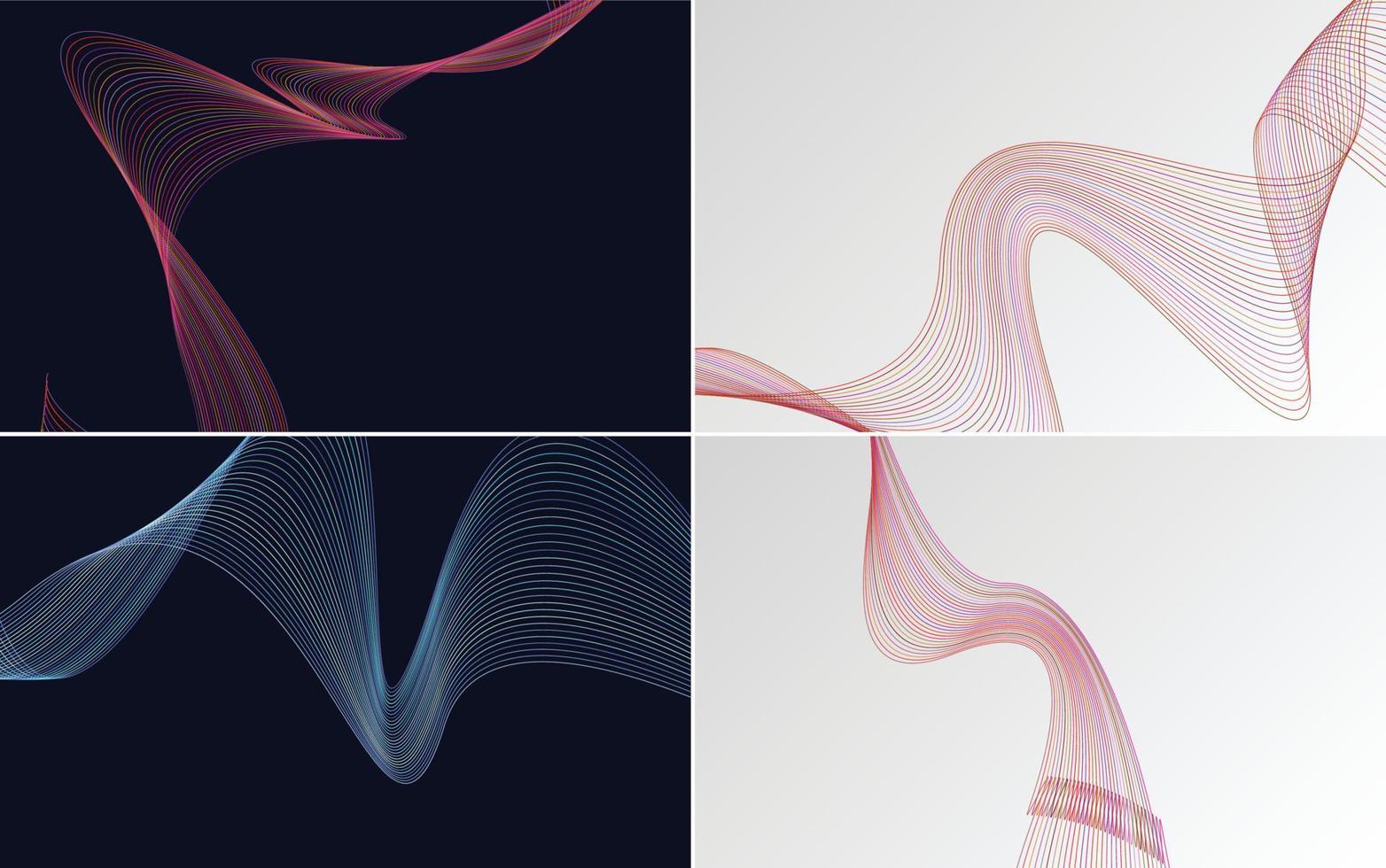 Add depth to your designs with this set of 4 vector backgrounds