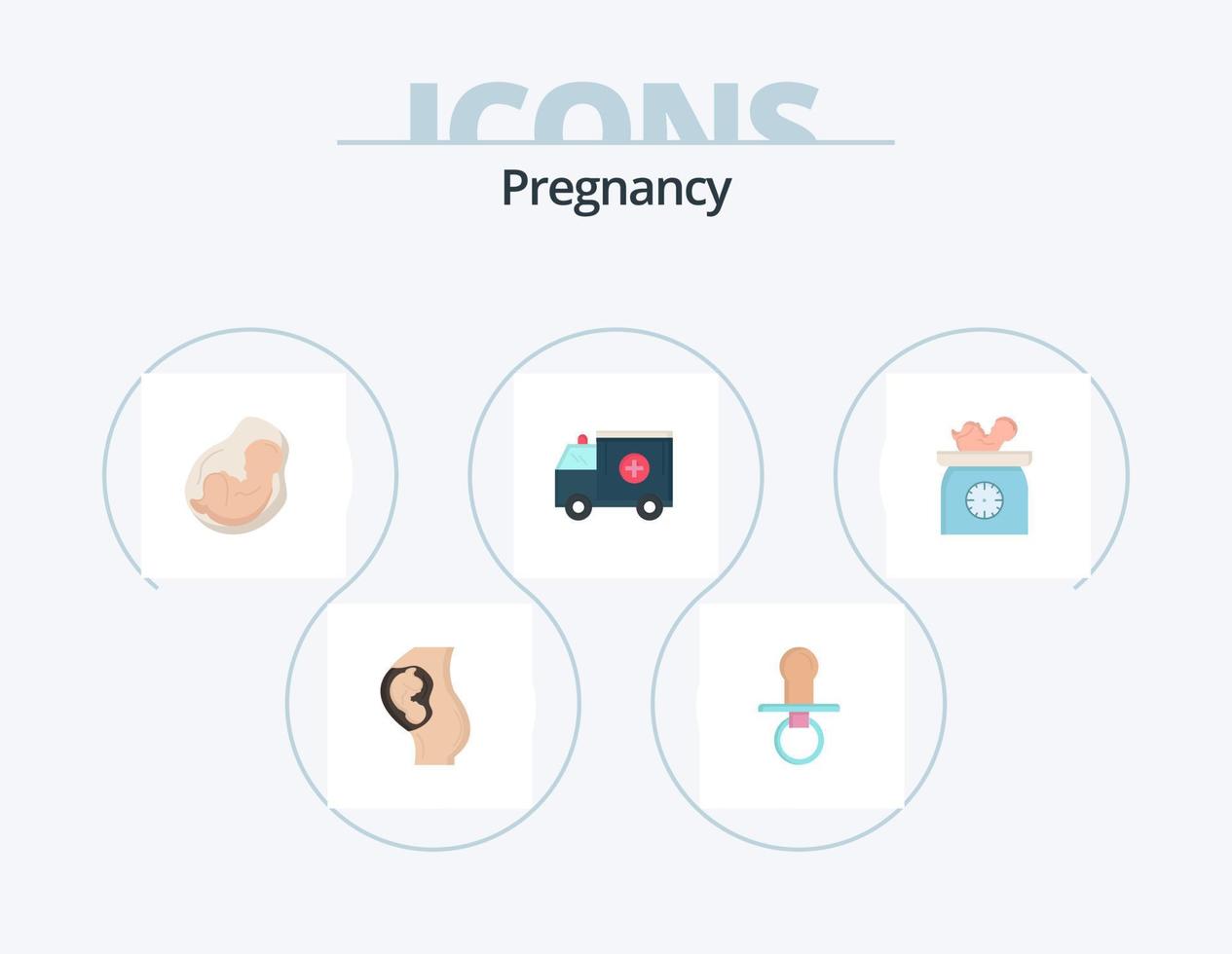 Pregnancy Flat Icon Pack 5 Icon Design. . obstetrics. dummy. pregnant. baby vector