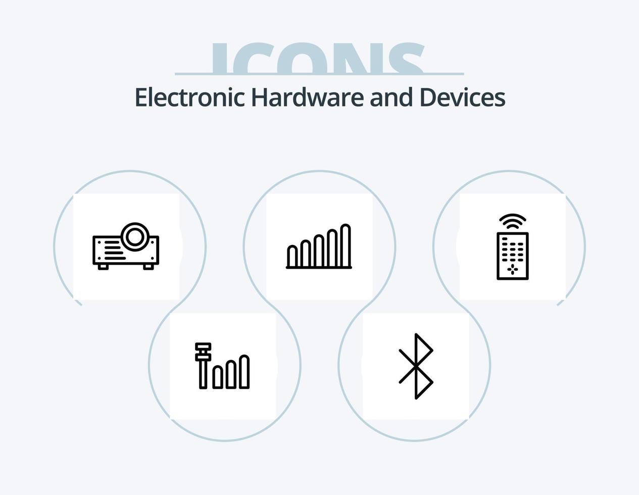 Devices Line Icon Pack 5 Icon Design. . connection. phone vector