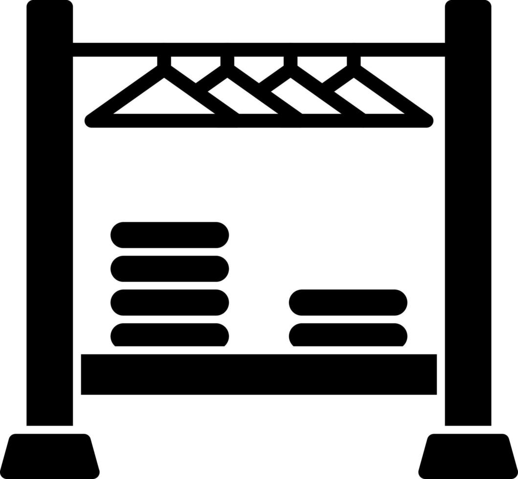 Clothing Rack Vector Icon Design