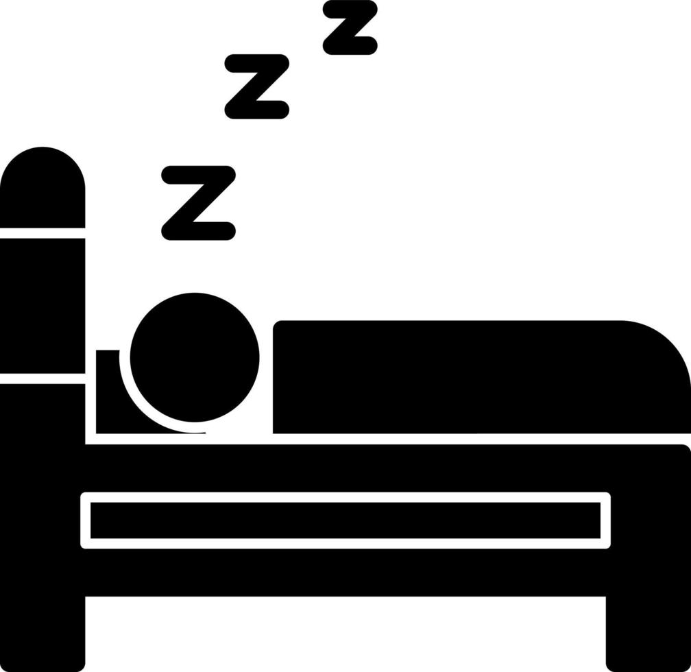 Sleeping Vector Icon Design