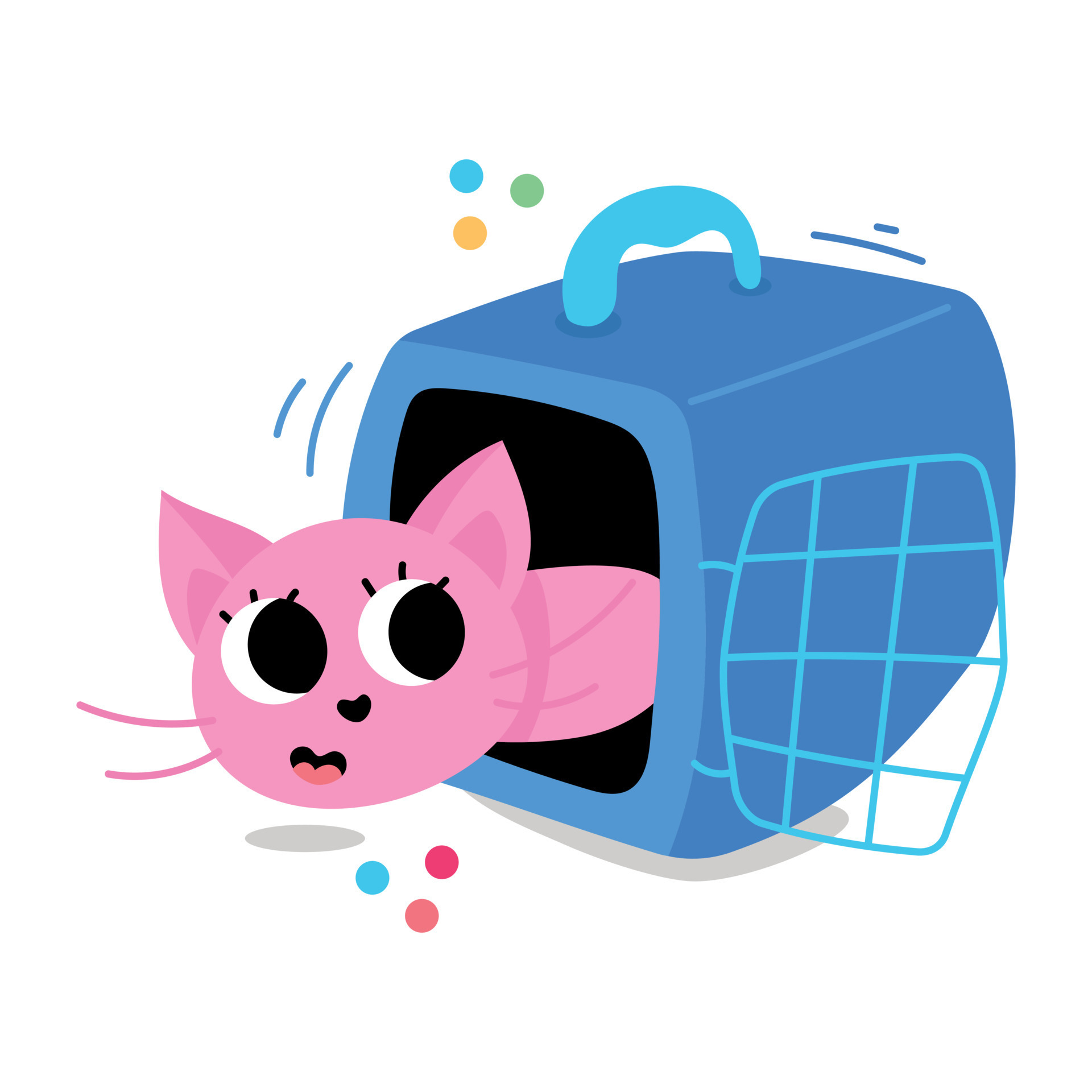 Trendy Cat Cage 16884682 Vector Art at Vecteezy