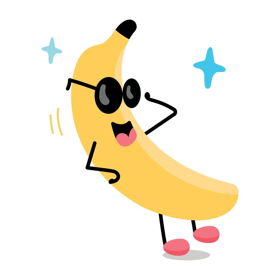 conceptos de banano de moda vector