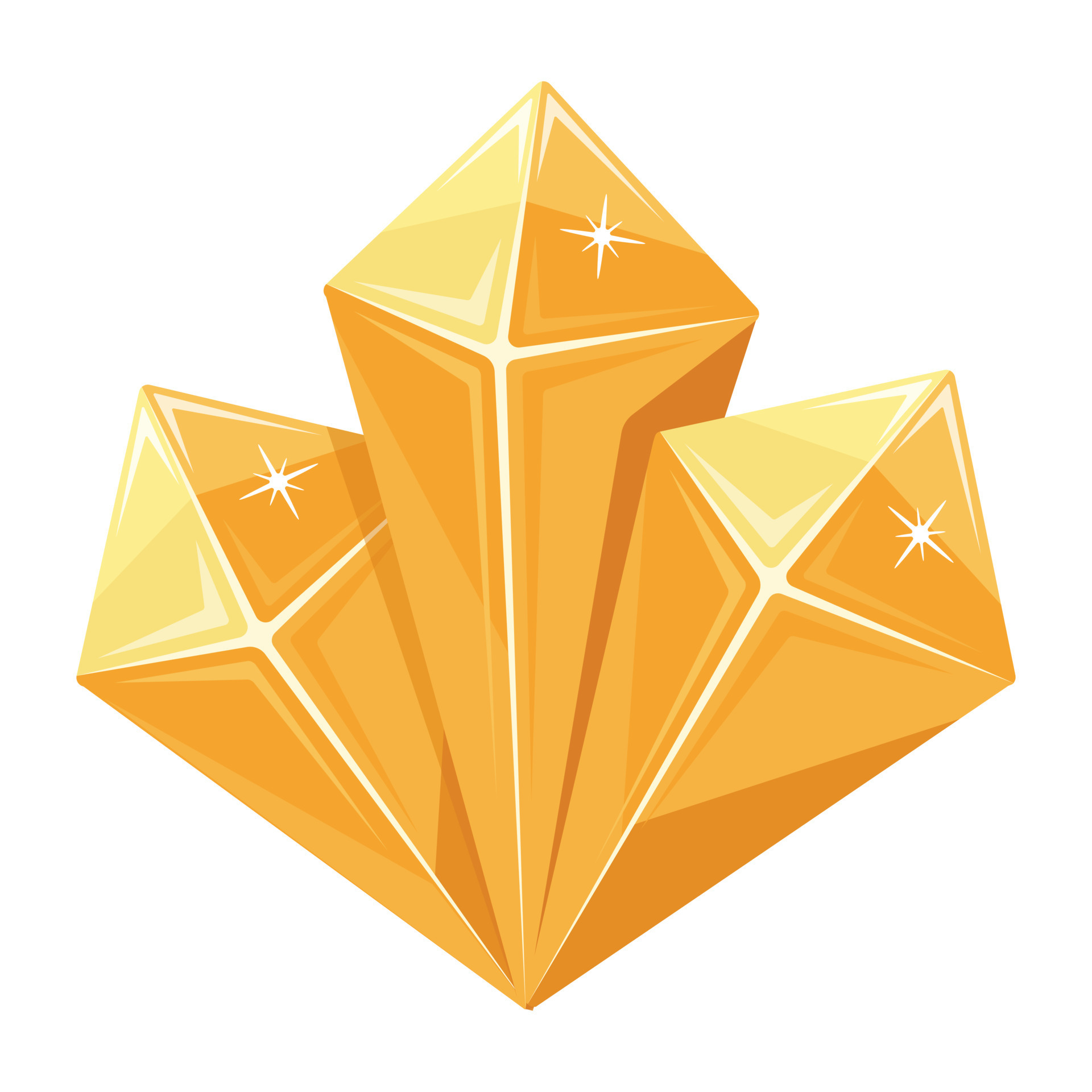 Trendy Yellow Crystals 16884747 Vector Art at Vecteezy