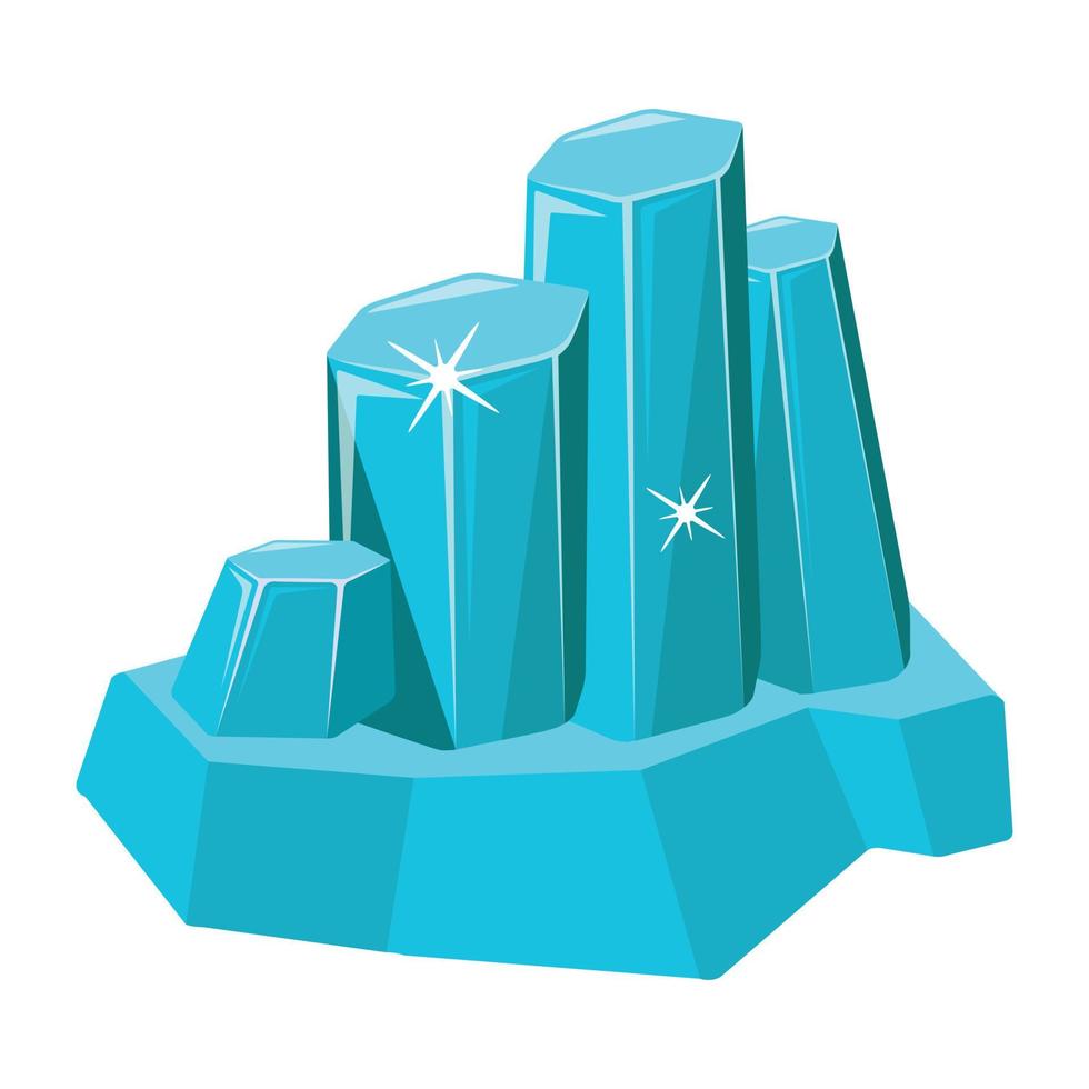 Trendy Larimar Crystals vector