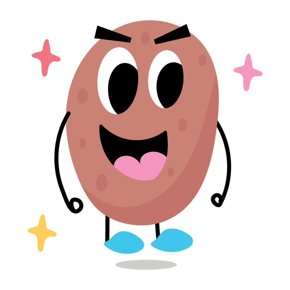 Trendy Potato Concepts vector