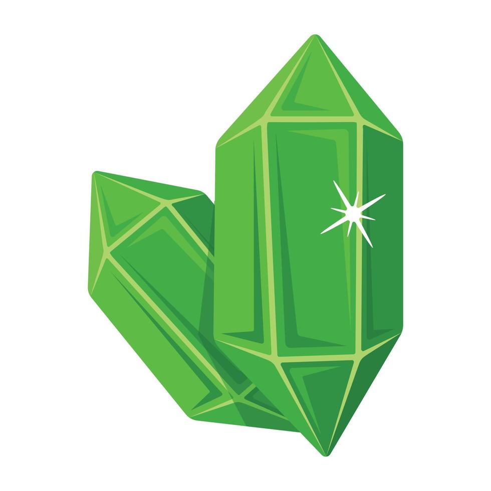 Trendy Beryl Stones vector