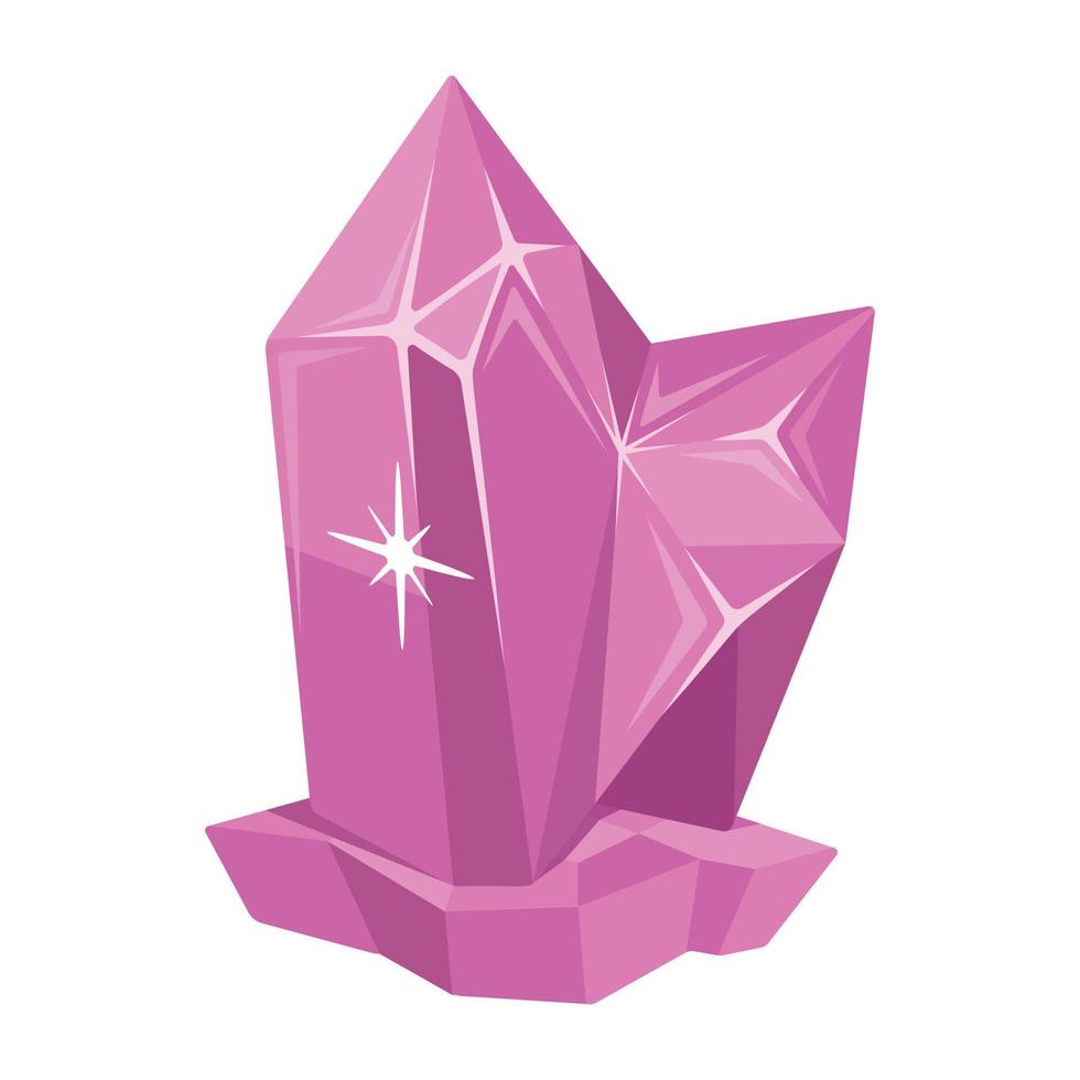 Trendy Purple Crystal vector