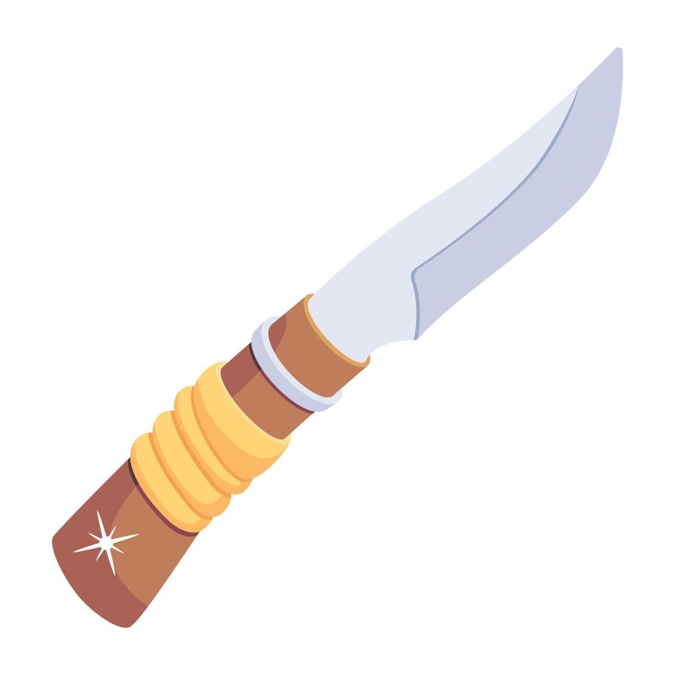 cuchillo bowie de moda vector