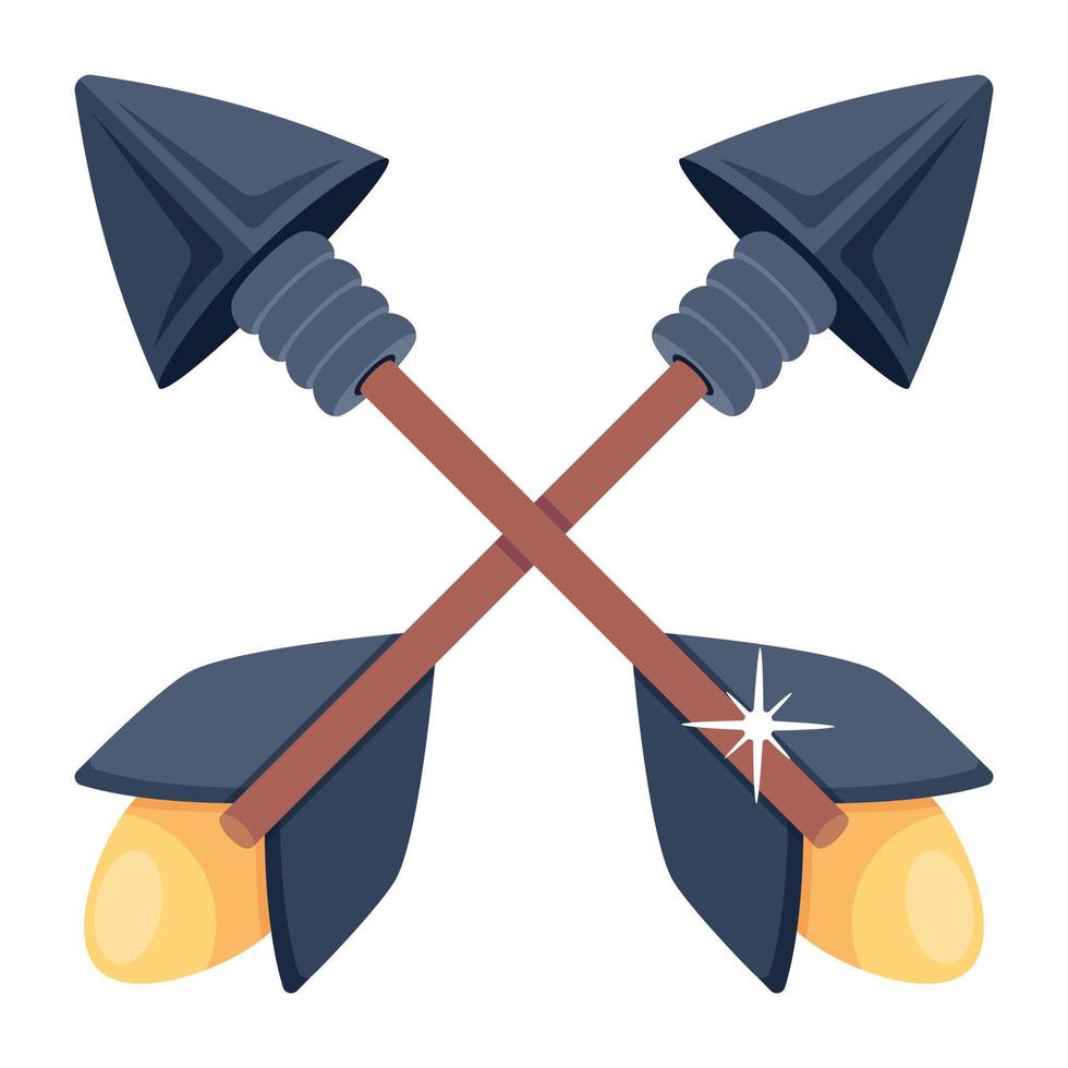 Trendy Medieval Arrows vector