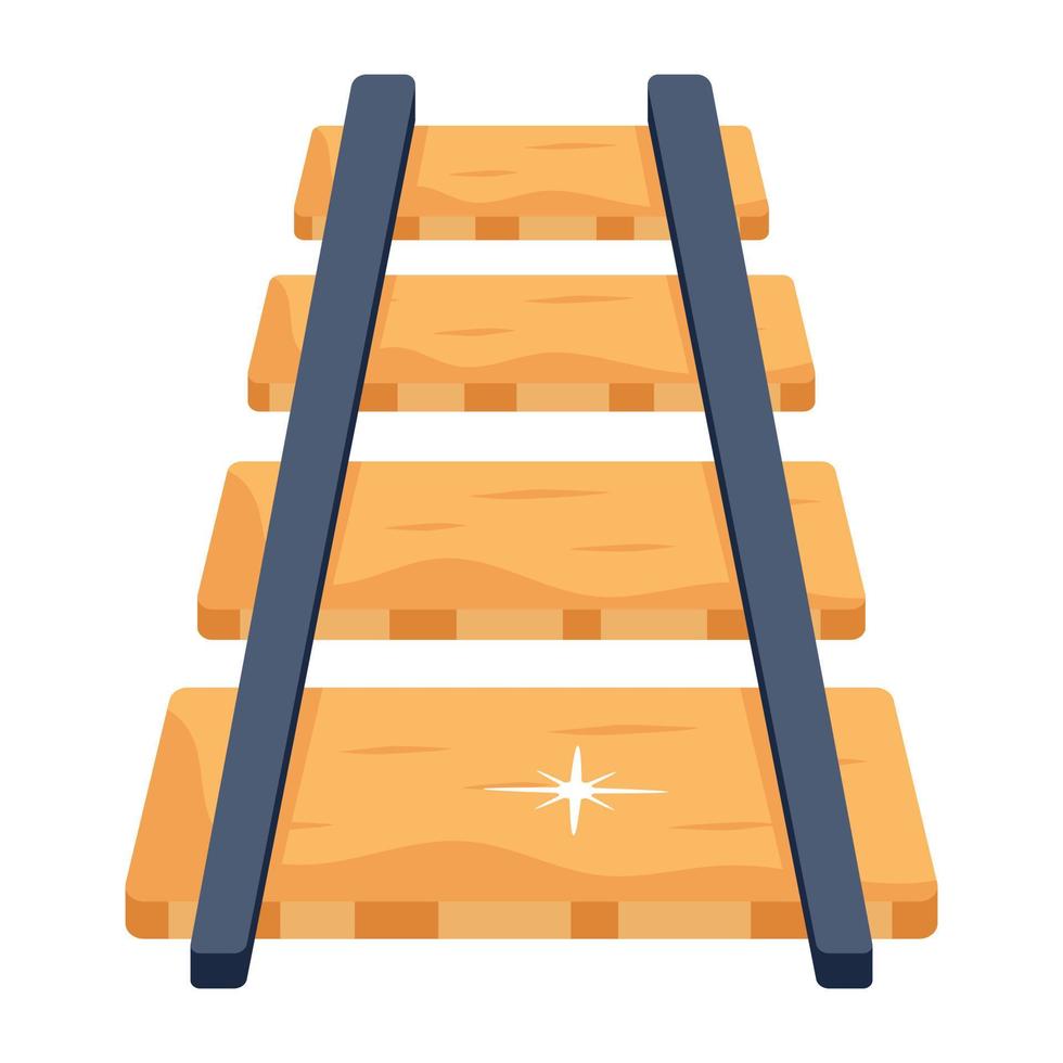 Trendy Railroad Tie vector