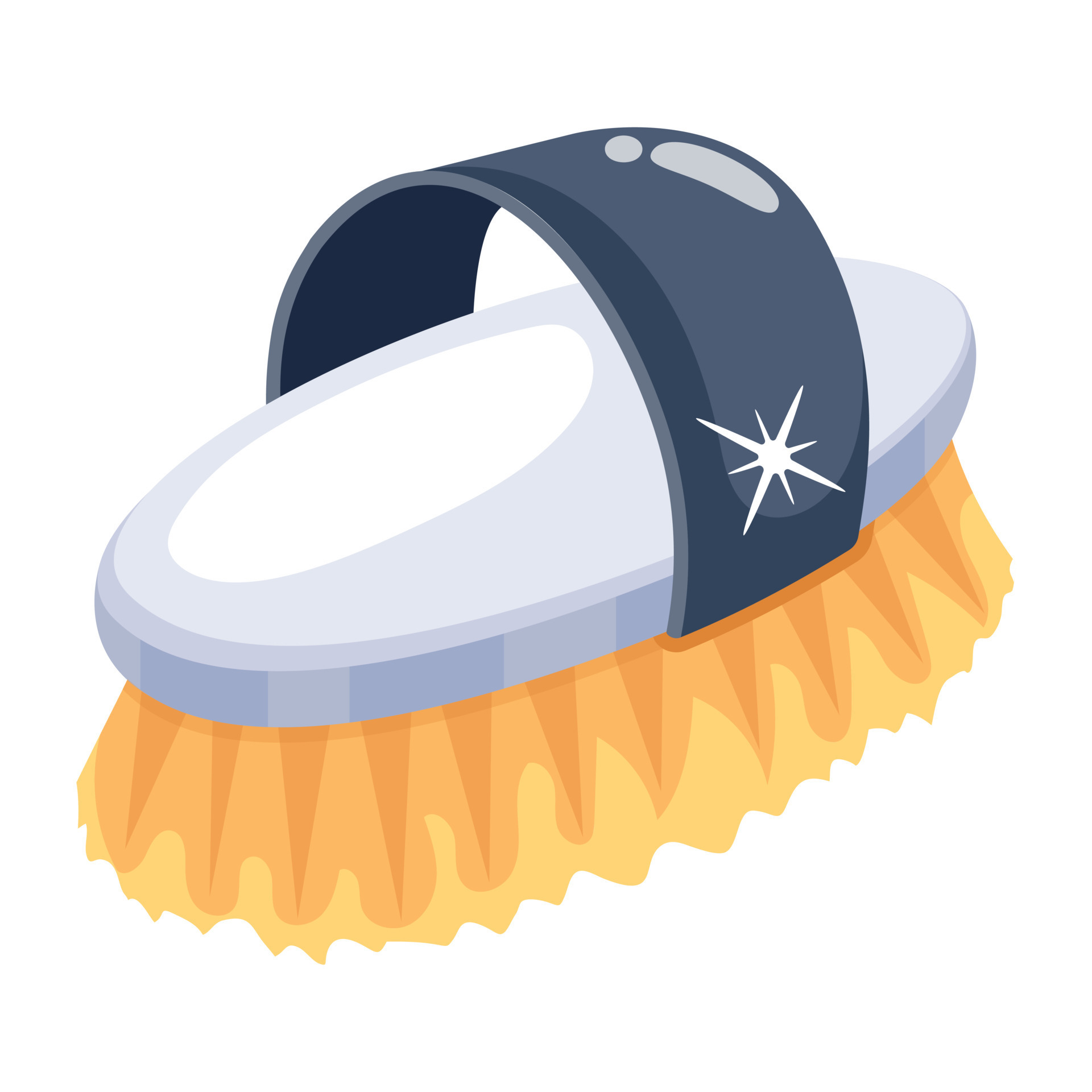 Trendy Horse Brush 16884853 Vector Art at Vecteezy