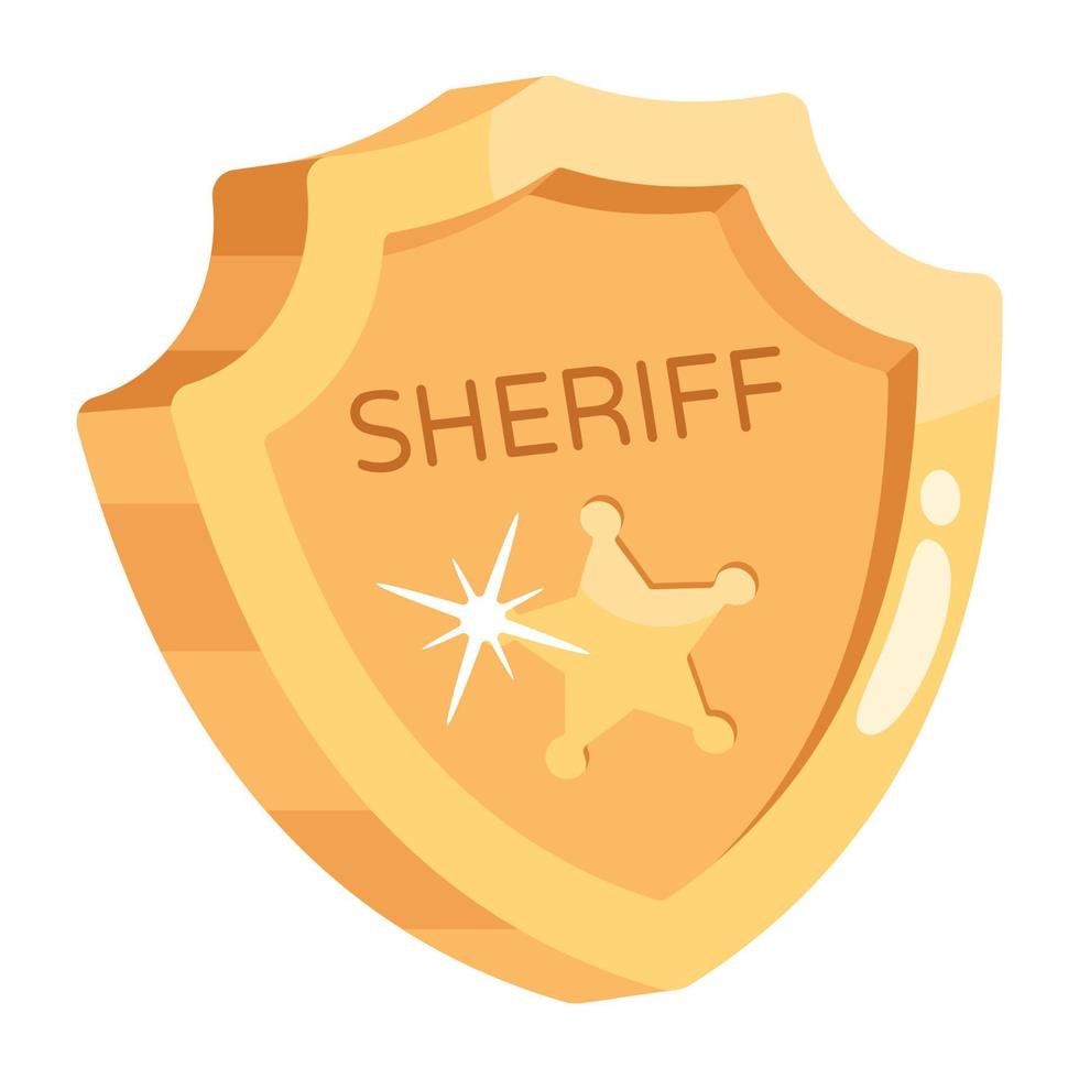 conceptos de sheriff de moda vector