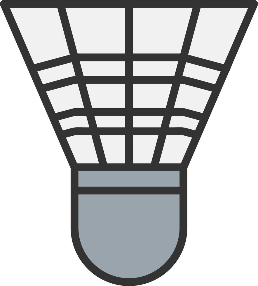 Shuttlecock Vector Icon