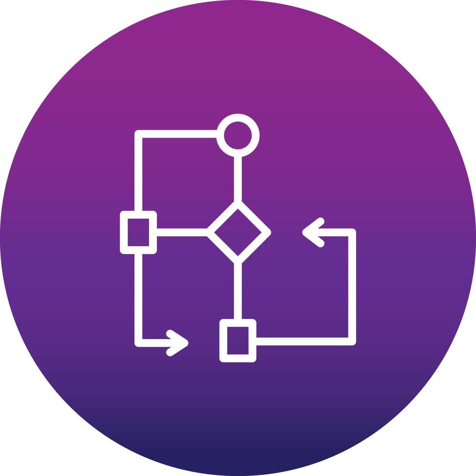 Flow Chart Vector Icon 16886003 Vector Art at Vecteezy