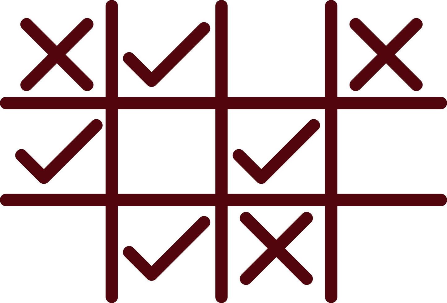 Tic Tac Toe Vector Icon