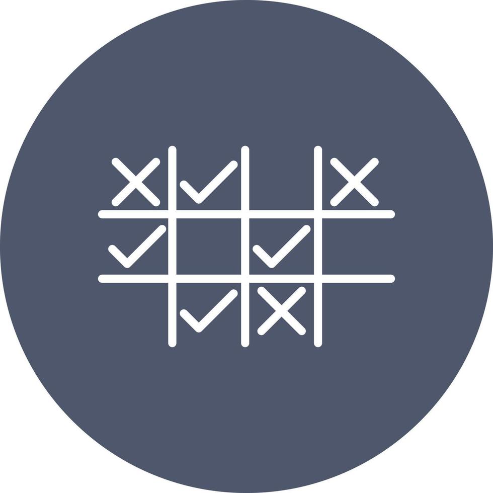 Tic Tac Toe Vector Icon