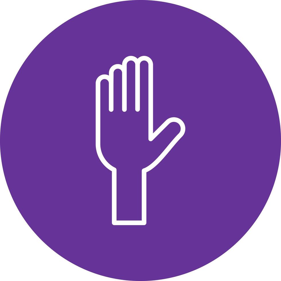 Raise Hand Vector Icon