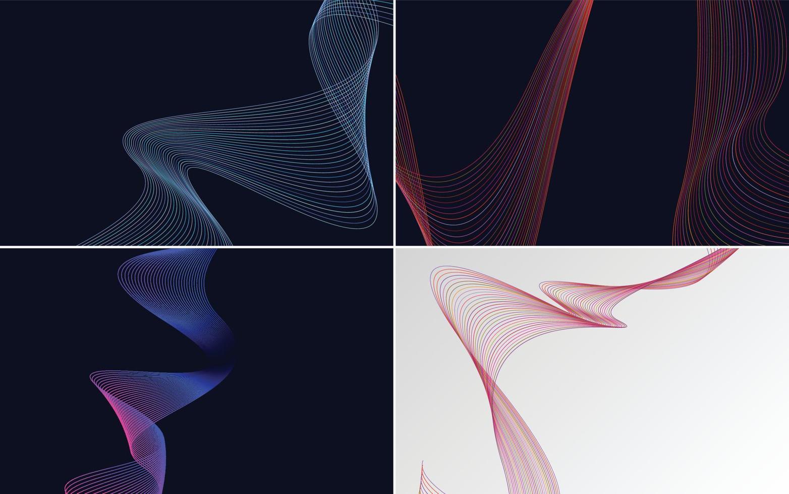 Create a professional and sleek design with this pack of vector backgrounds