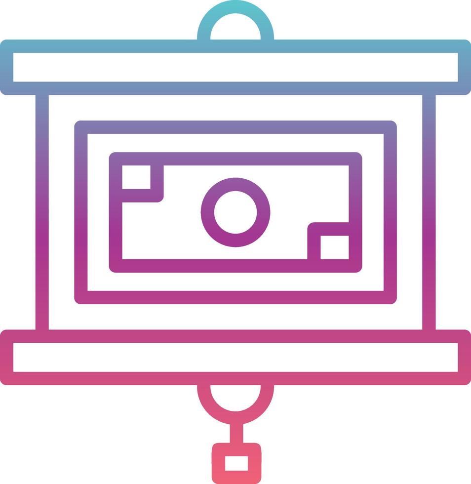 Projector Screen Vector Icon