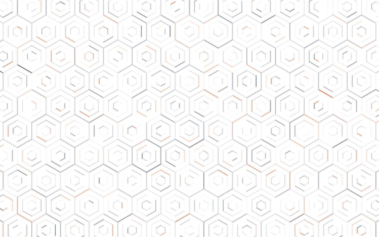 Creative White 3d Hexagone Banner Background vector