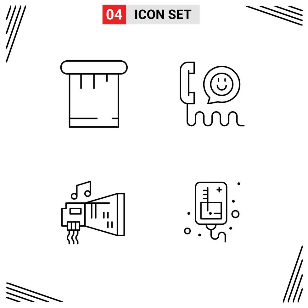 Universal Icon Symbols Group of 4 Modern Filledline Flat Colors of paint blaster call help hardware Editable Vector Design Elements