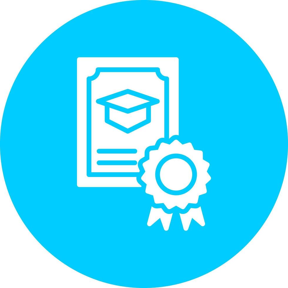 icono de vector de certificado