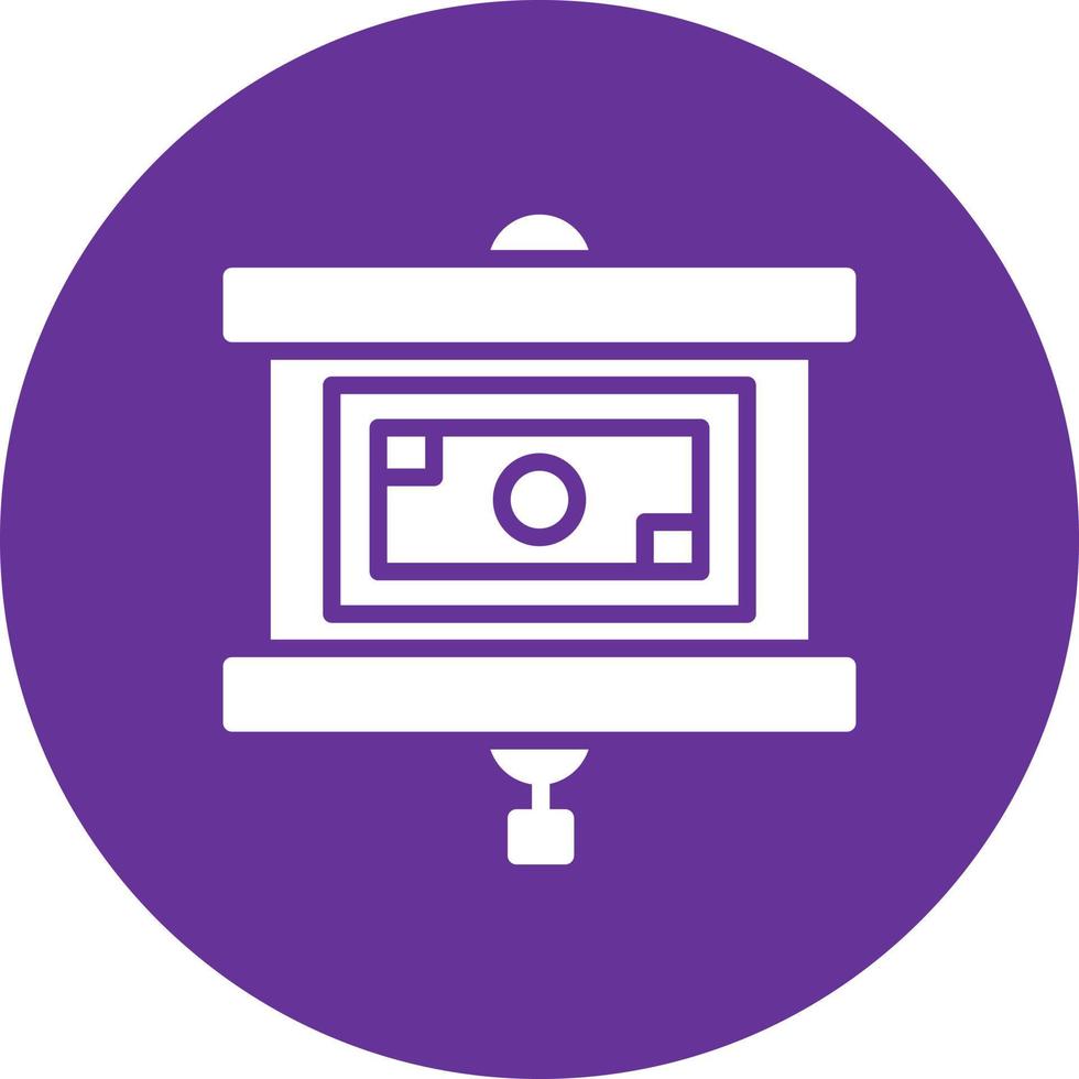 Projector Screen Vector Icon