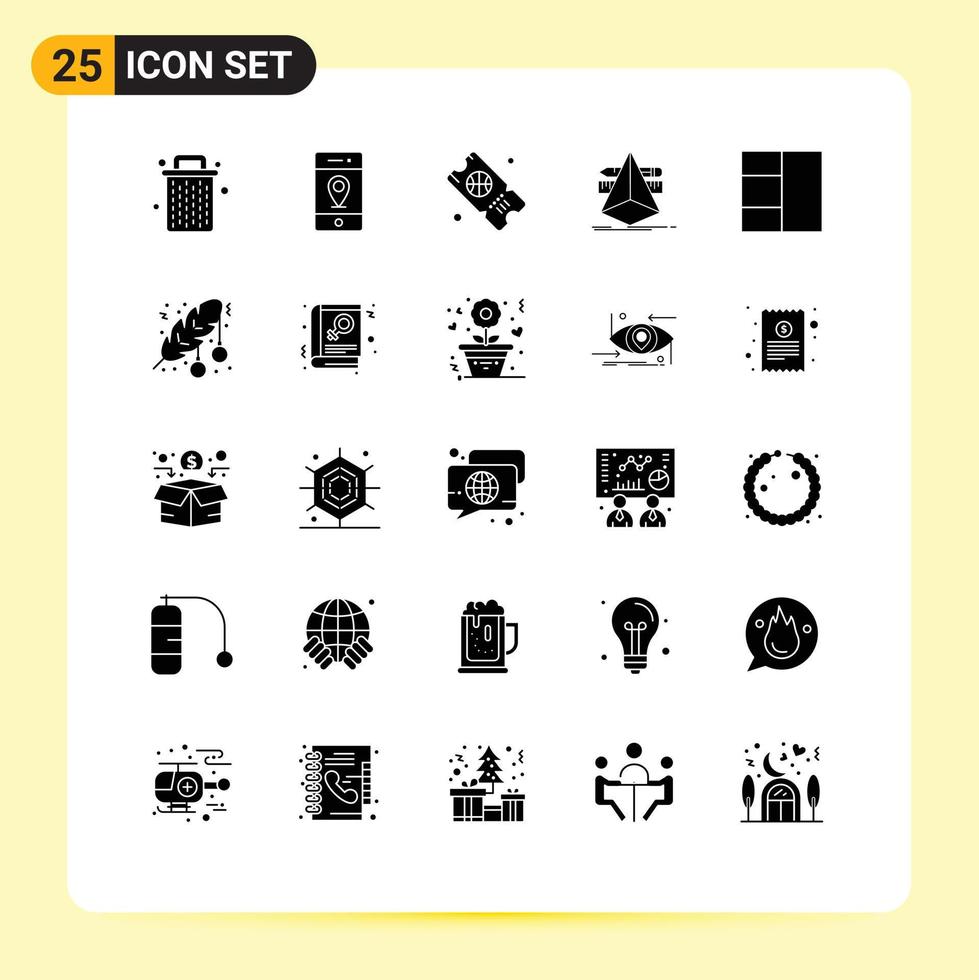 Editable Vector Line Pack of 25 Simple Solid Glyphs of ball grid basketball tools designer Editable Vector Design Elements