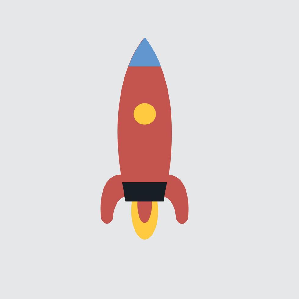 rocket isolated on white vector