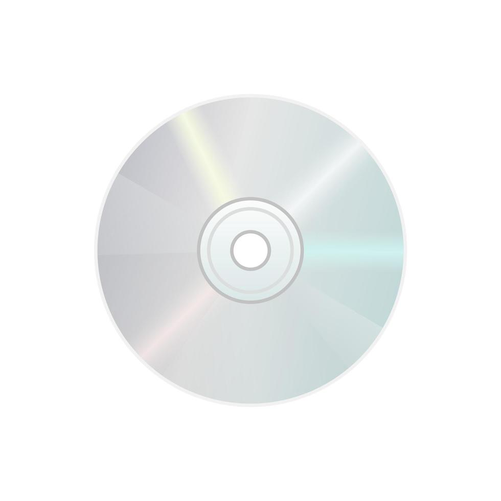 Compact disk CD DVD icon for disk drive in personal computer vector