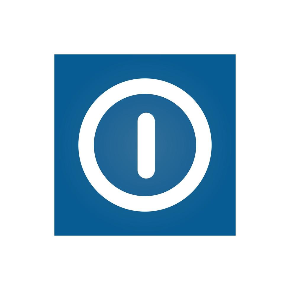 Shutdown or deactivate button icon isolated on white background vector