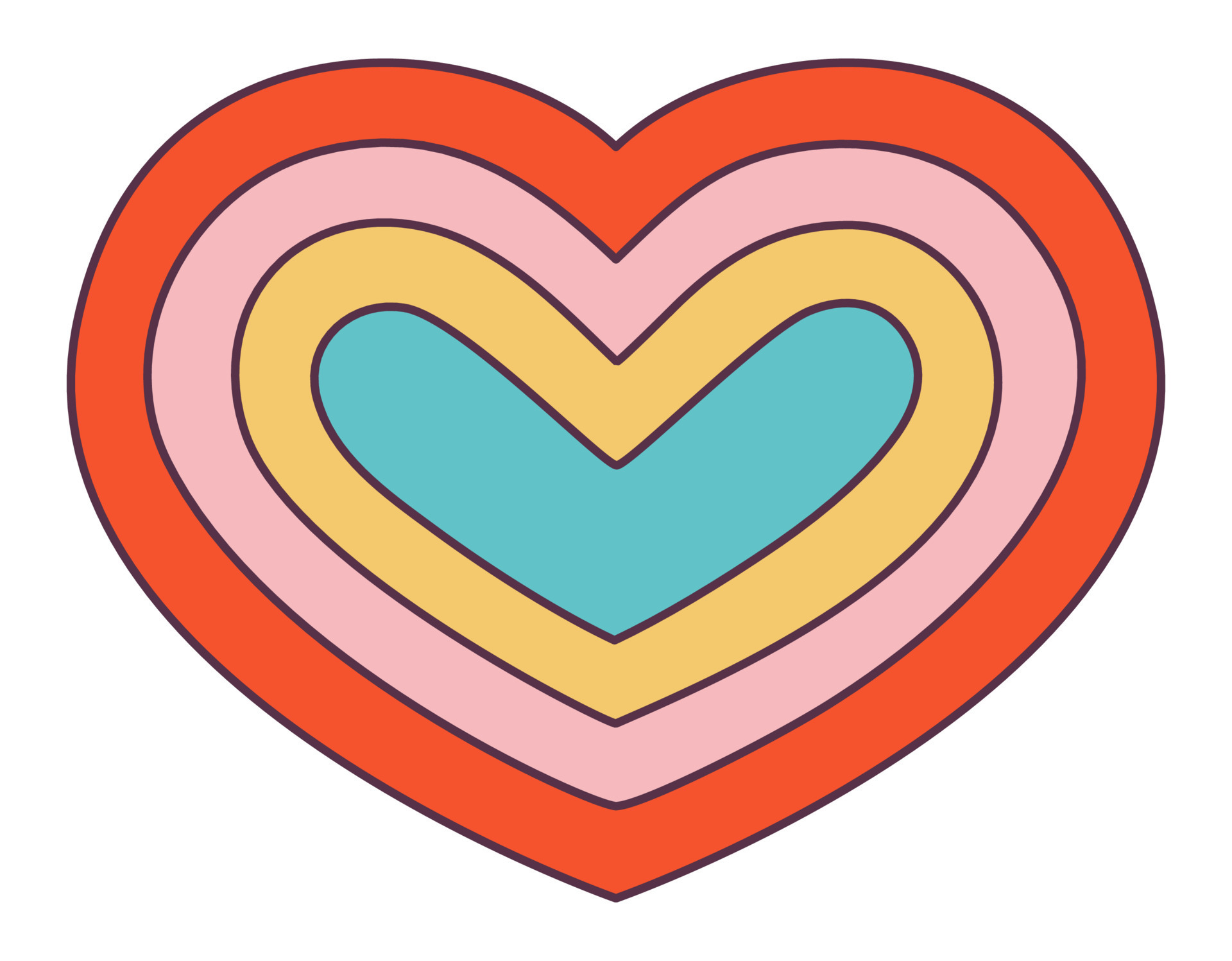 Hippie Heart Love PNG, Clipart, 60s, Circle, Clip Art, Color