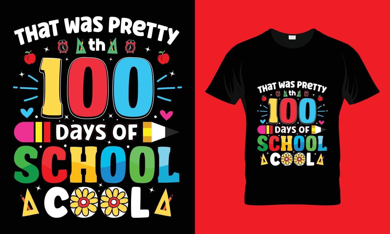 That was pretty 100 th days of school cool vector