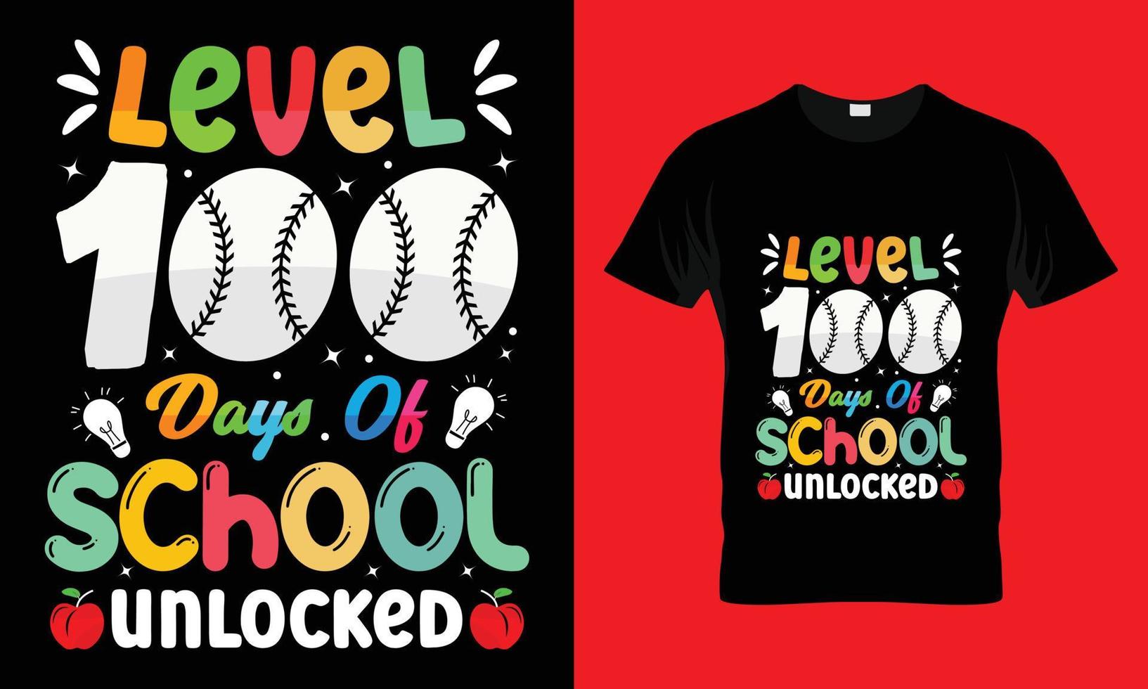 level 100 days of school unlocked vector