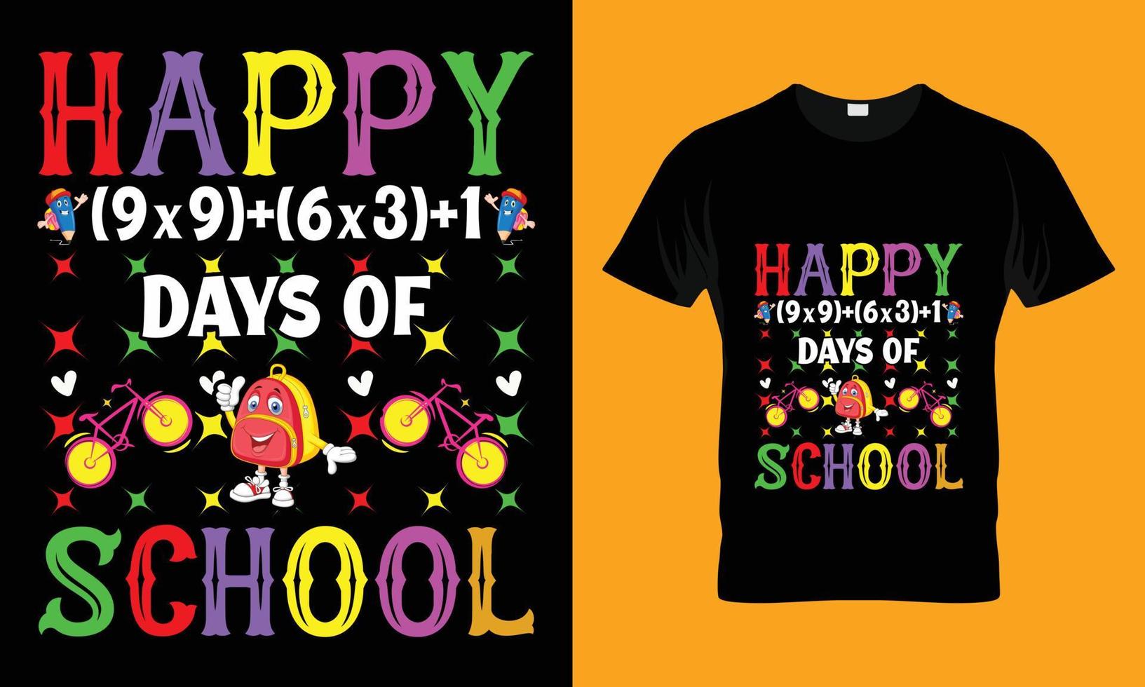 Happy 100 days of school school vector