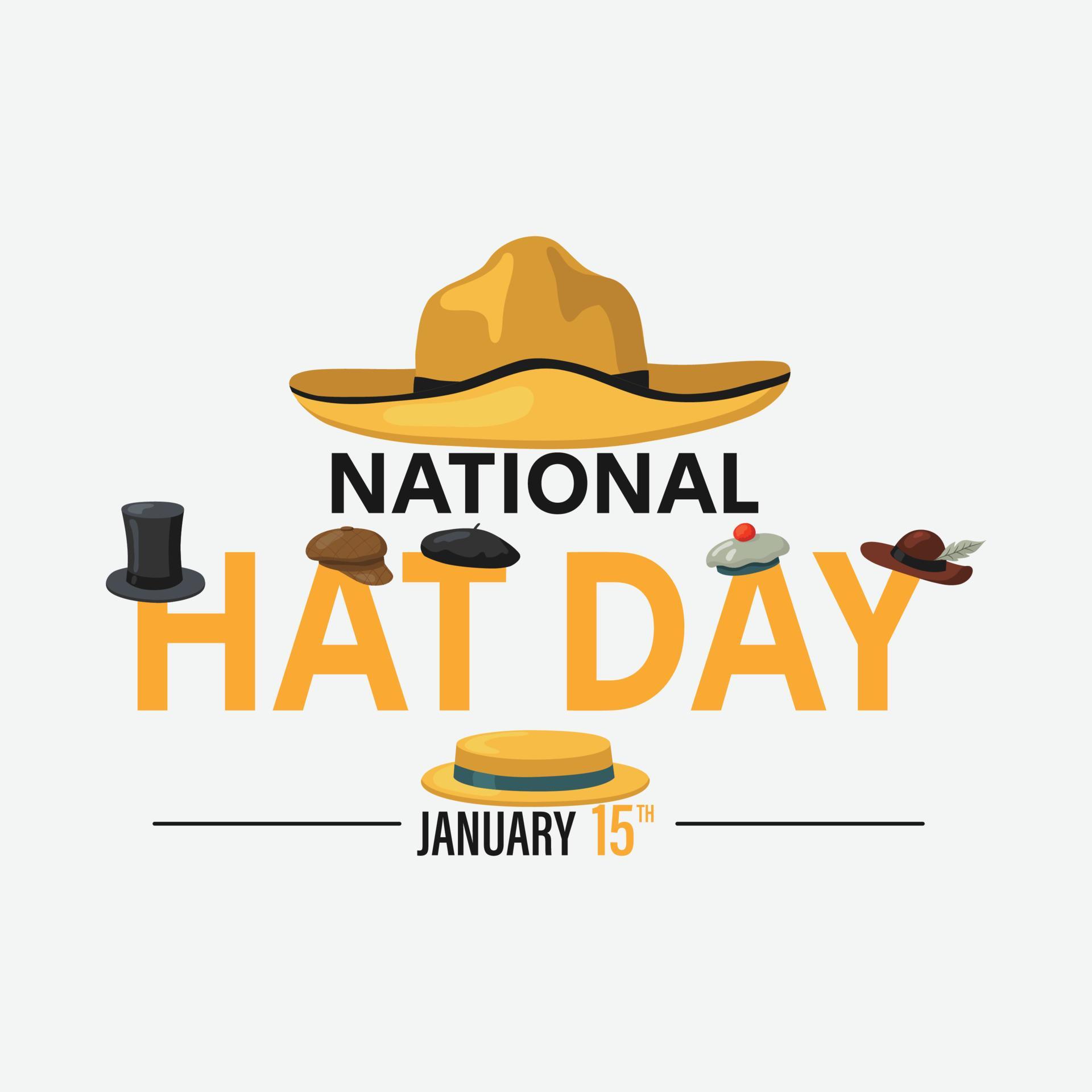 vector graphic of national hat day good for national hat day