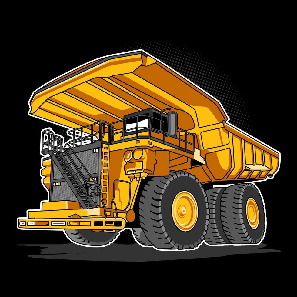 Dump Truck Gear Equipment Construction Vector