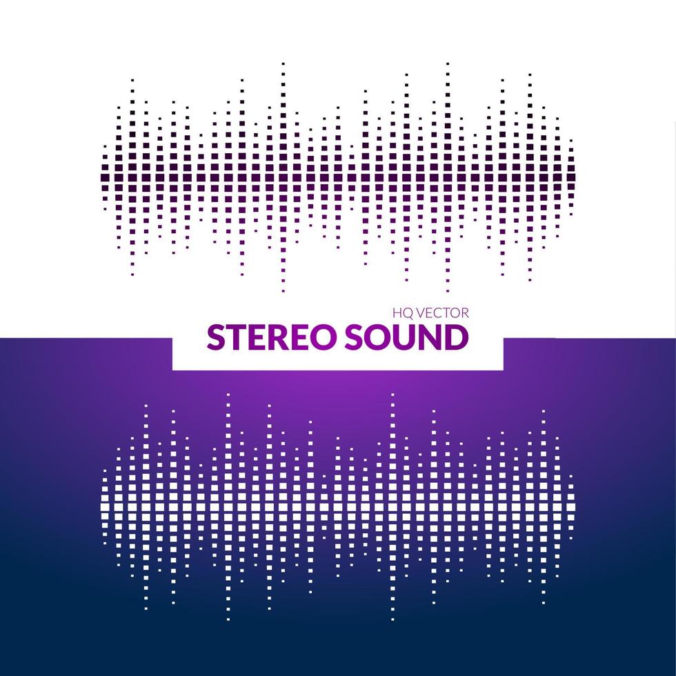 HQ Vector sound waves. Music waveform background. You can use in club, radio, pub, DJ show, party, concerts, recitals or the audio technology advertising background