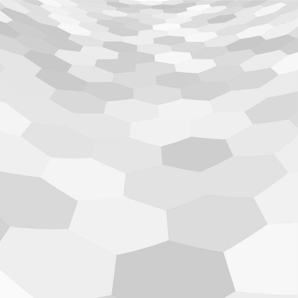 Gray hex grid background texture. Vector Illustration.