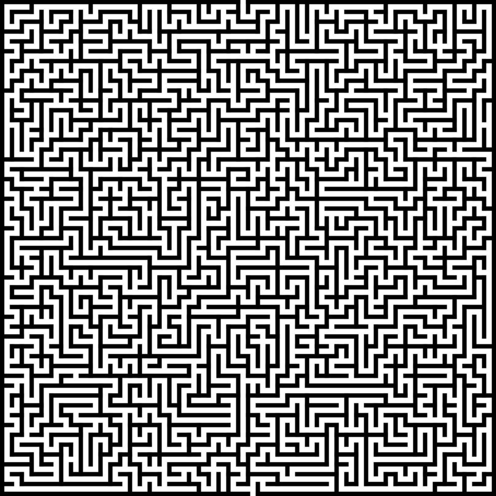 Abstract vector maze of high complexity