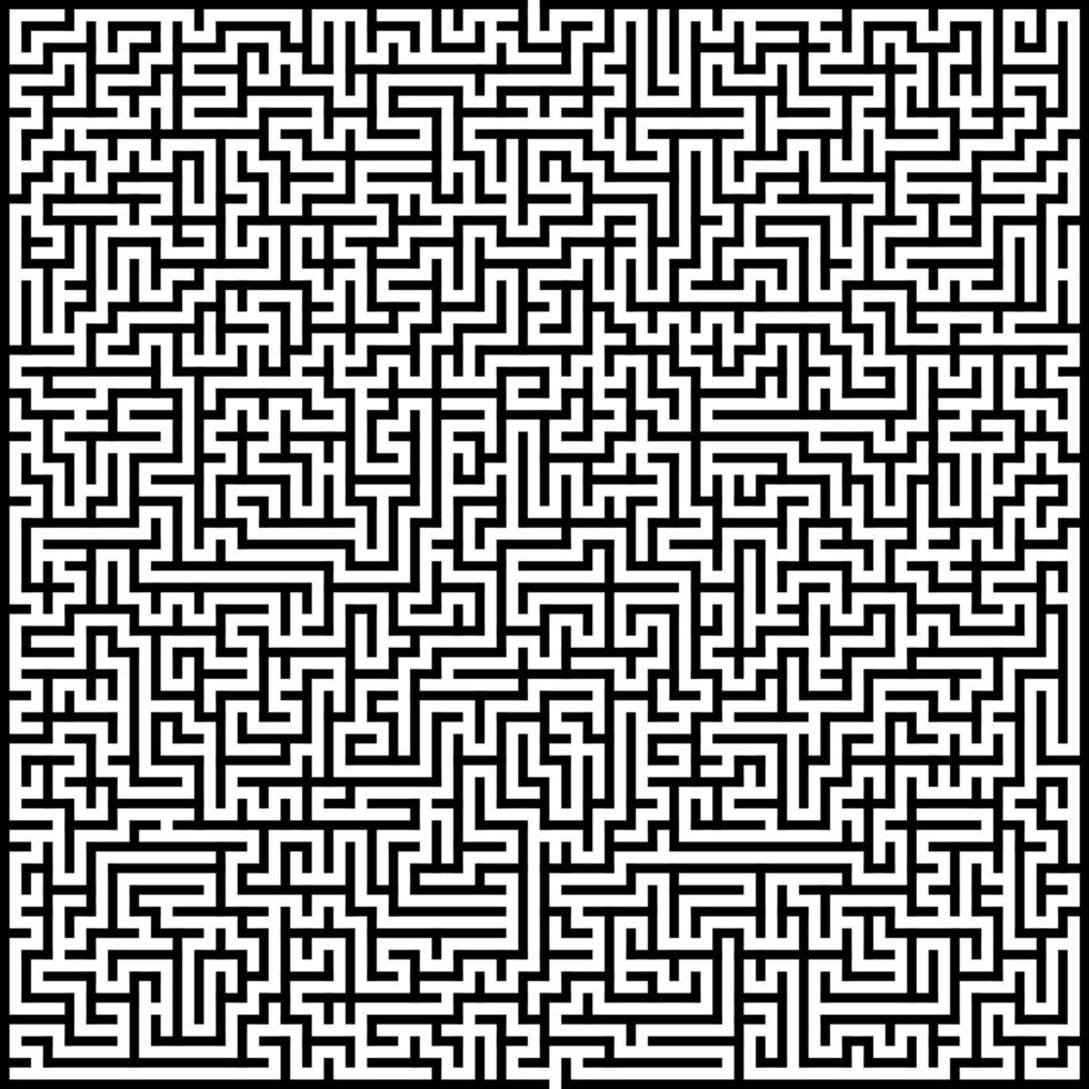 Abstract vector maze of high complexity