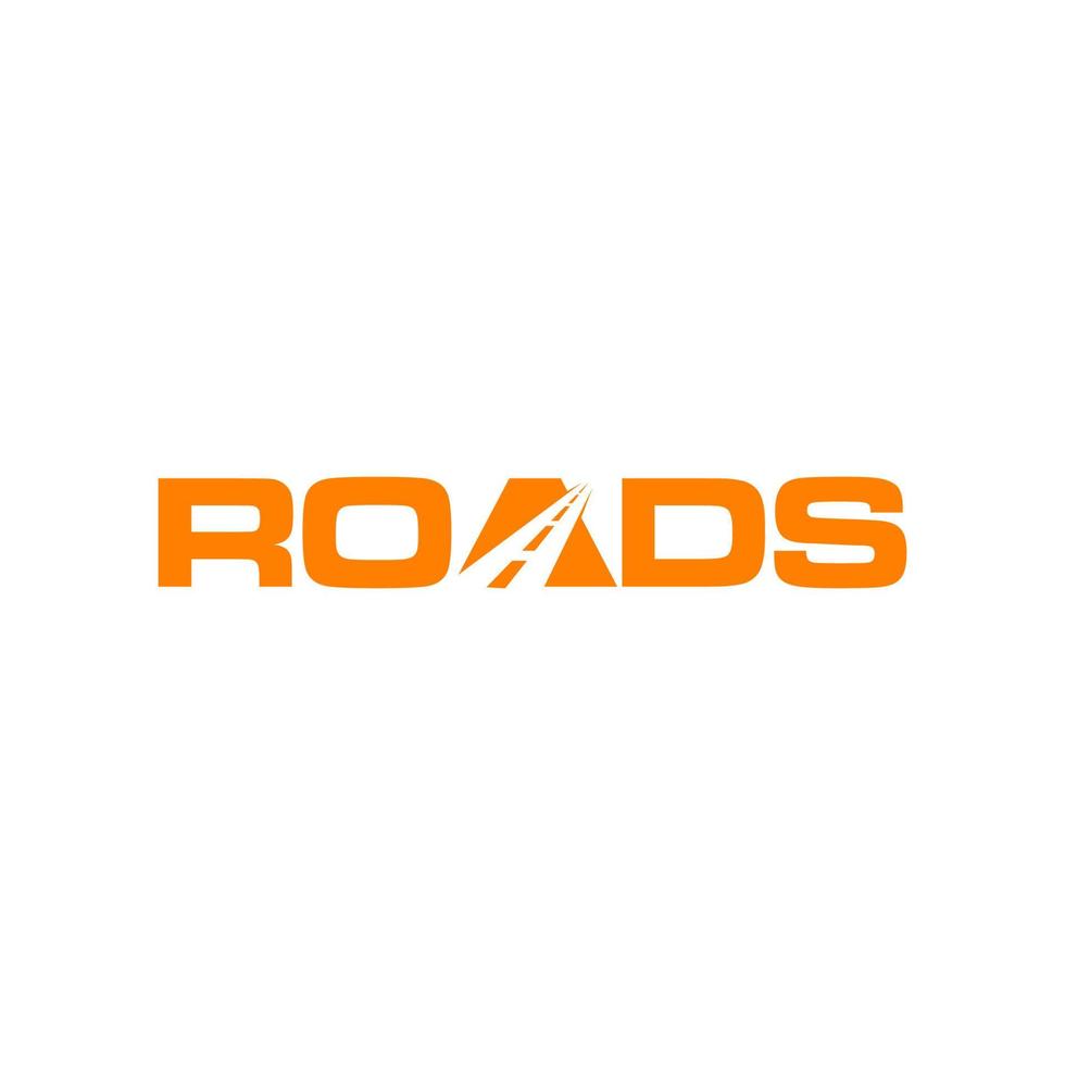 iniciales carta carreteras transporte carretera logo diseño vector