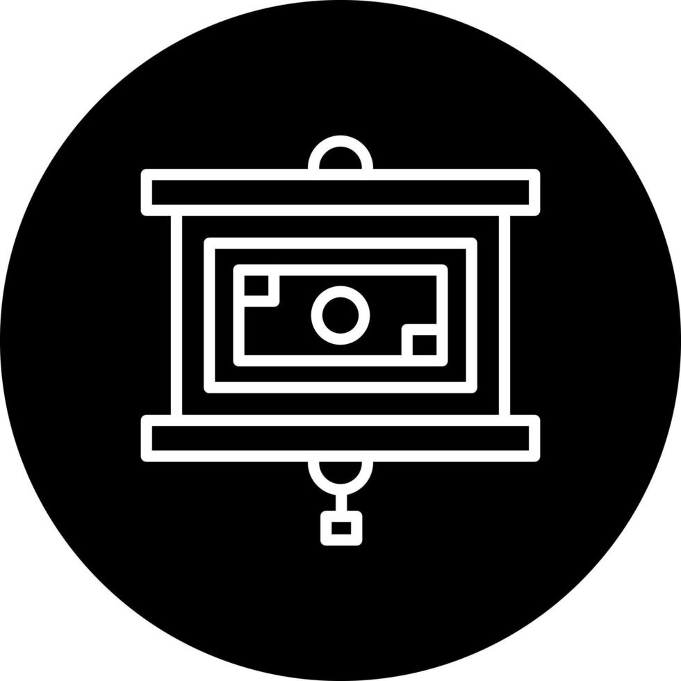 Projector Screen Vector Icon